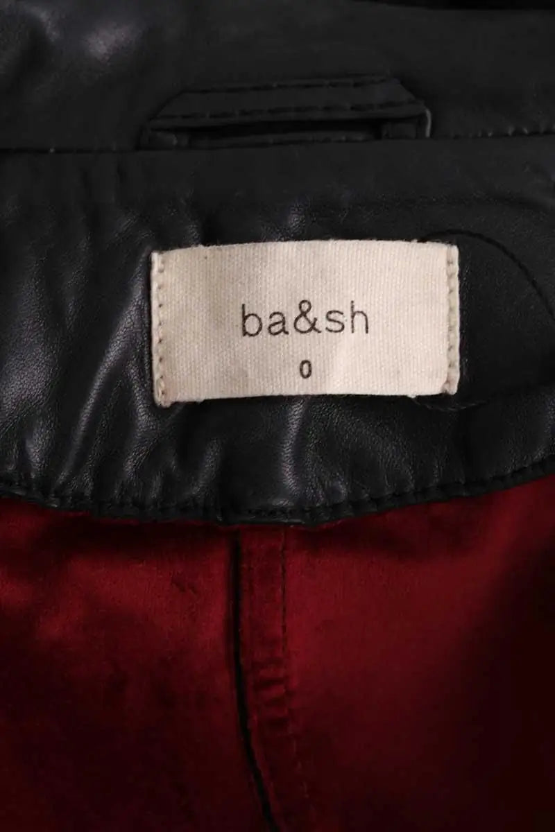 Veste Ba&Sh Etty Noir en Cuir
