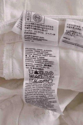 Jean slim Levi's Blanc en Coton