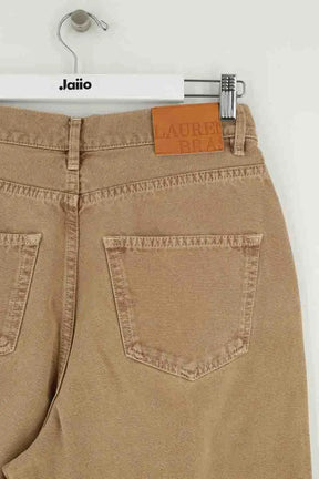 Jean large Laurence Bras Beige en Coton