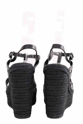 Sandales Saint Laurent Noir en Cuir
