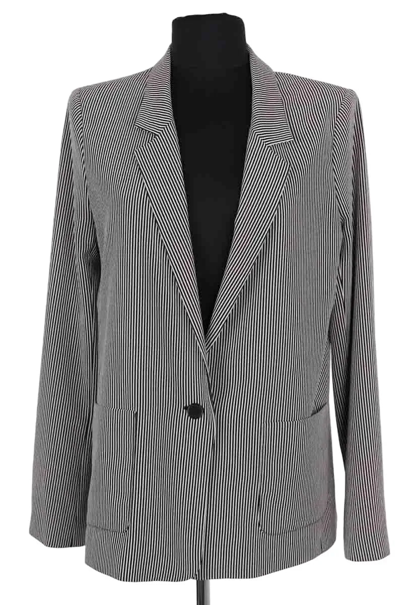 Blazer Gerard Darel Anthracite en Synthétique, taille M - Seconde Main