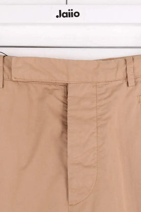 Pantalon droit Prada Beige en Coton