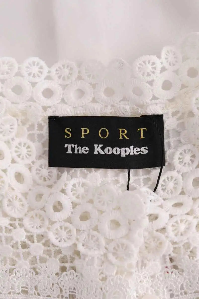 Blouse The Kooples Blanc en Synthétique