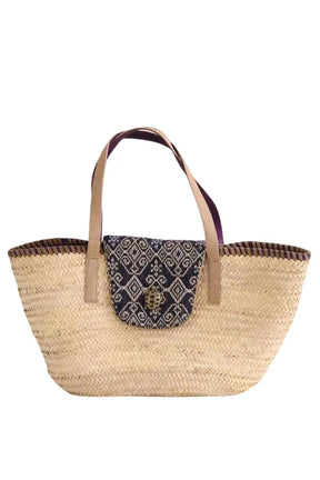 Cabas Claris Virot Beige en Osier - Seconde Main