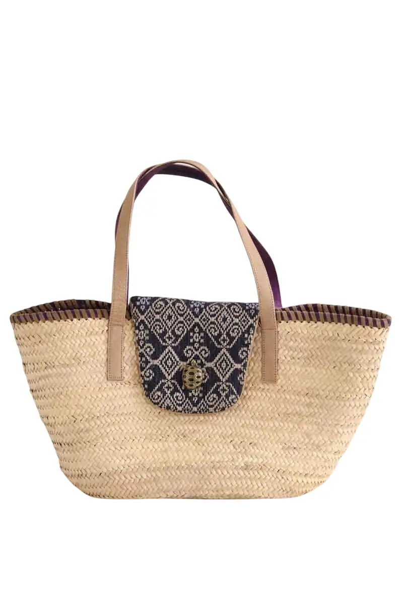 Cabas Claris Virot Beige en Osier - Seconde Main