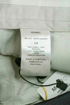 Pantalon droit Officine Générale Marine en Laine