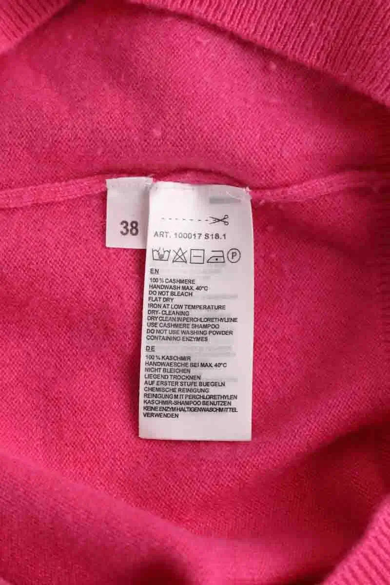 Pull Repeat Rose en Cachemire