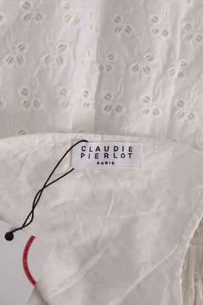 Combishort Claudie Pierlot Blanc en Coton