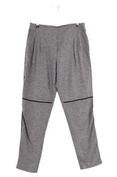 Pantalon droit Max & Moi Gris en Laine, taille L - Seconde Main