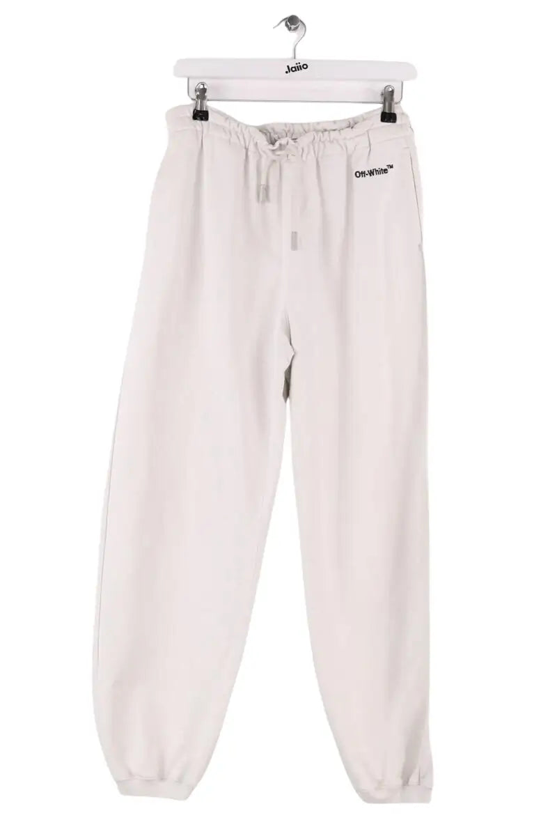 Pantalon de sport Off White Blanc en Coton, taille L - Seconde Main