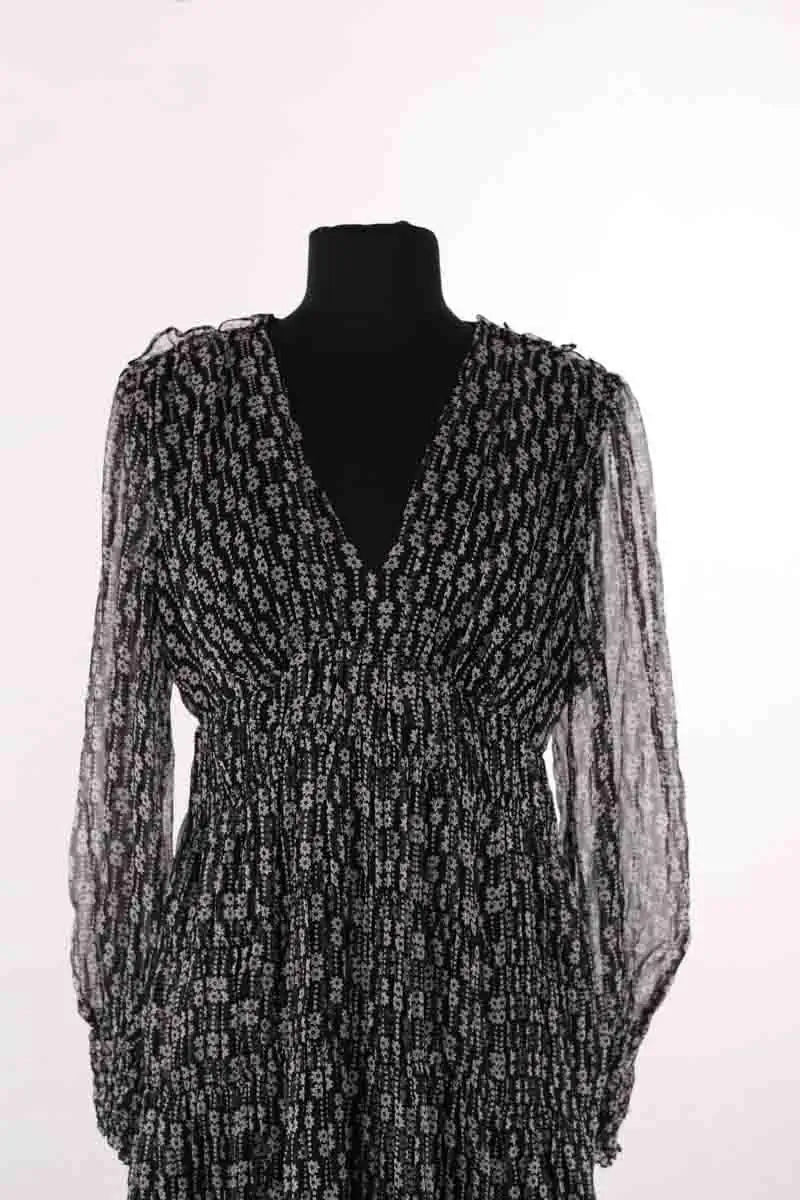 Robe Sandro Noir en Synthétique