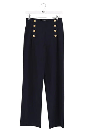 Pantalon droit Gerard Darel Marine en Synthétique, taille S - Seconde Main