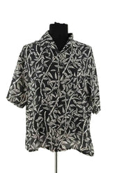 Chemise Roseanna Marine en Soie, taille S - Seconde Main
