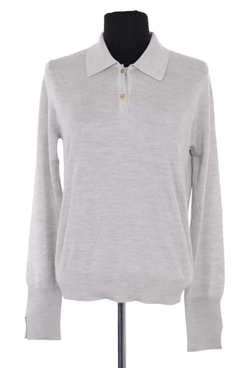 Polo Molli Gris en Laine, taille S - Seconde Main
