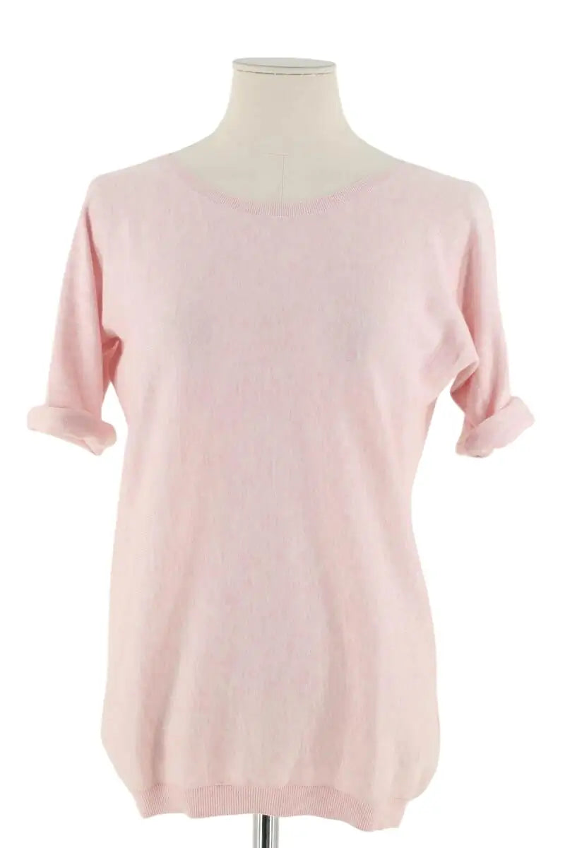 Top Eric Bompard Rose en Synthétique, taille S - Seconde Main