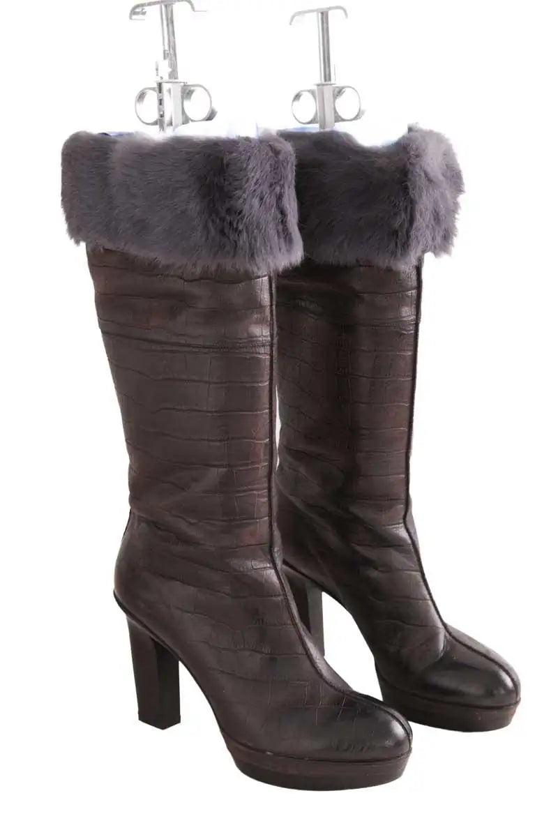 Bottes Santoni Marron en Cuir