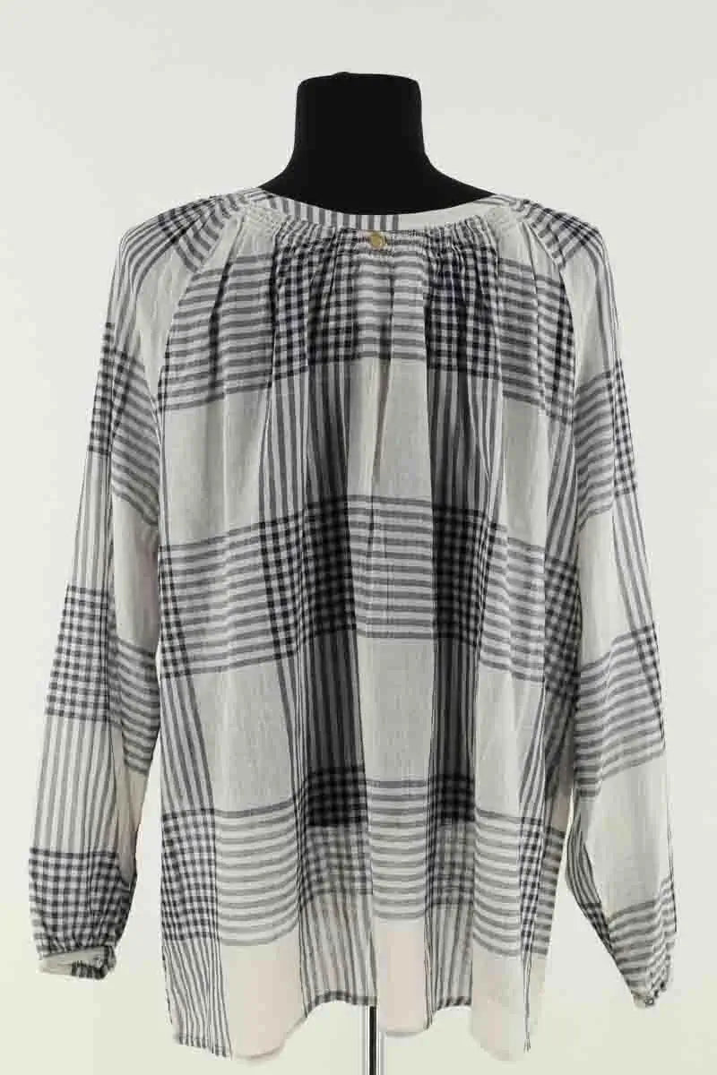 Blouse Antik Batik Blanc en Coton