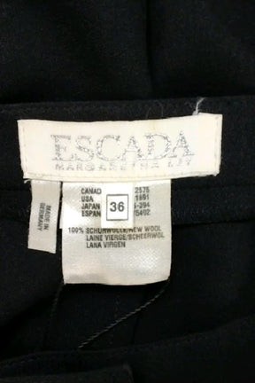Pantalon droit Escada  Noir