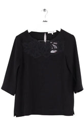 Blouse Gerard Darel Noir en Synthétique, taille M - Seconde Main