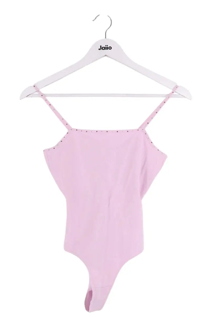 Body Sandro Rose en Synthétique, taille S - Seconde Main