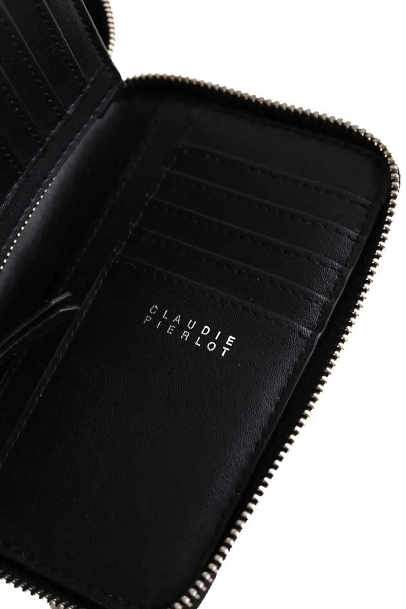 Portefeuille Claudie Pierlot Noir en Cuir