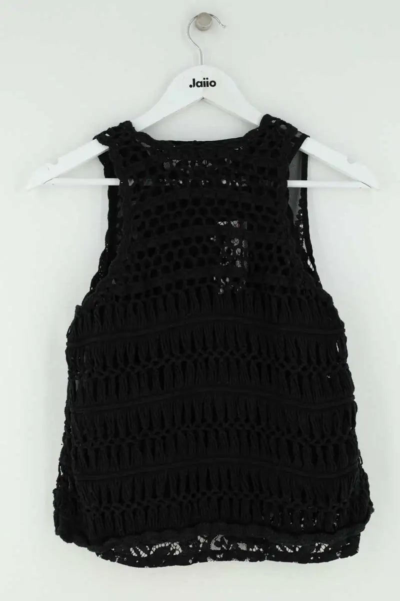 Top sans manche The Kooples Noir en Coton