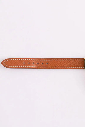 Montre Hermès Kelly Camel en Plaqué or