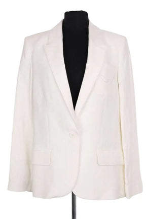 Blazer Zadig & Voltaire Blanc en Lin, taille M - Seconde Main