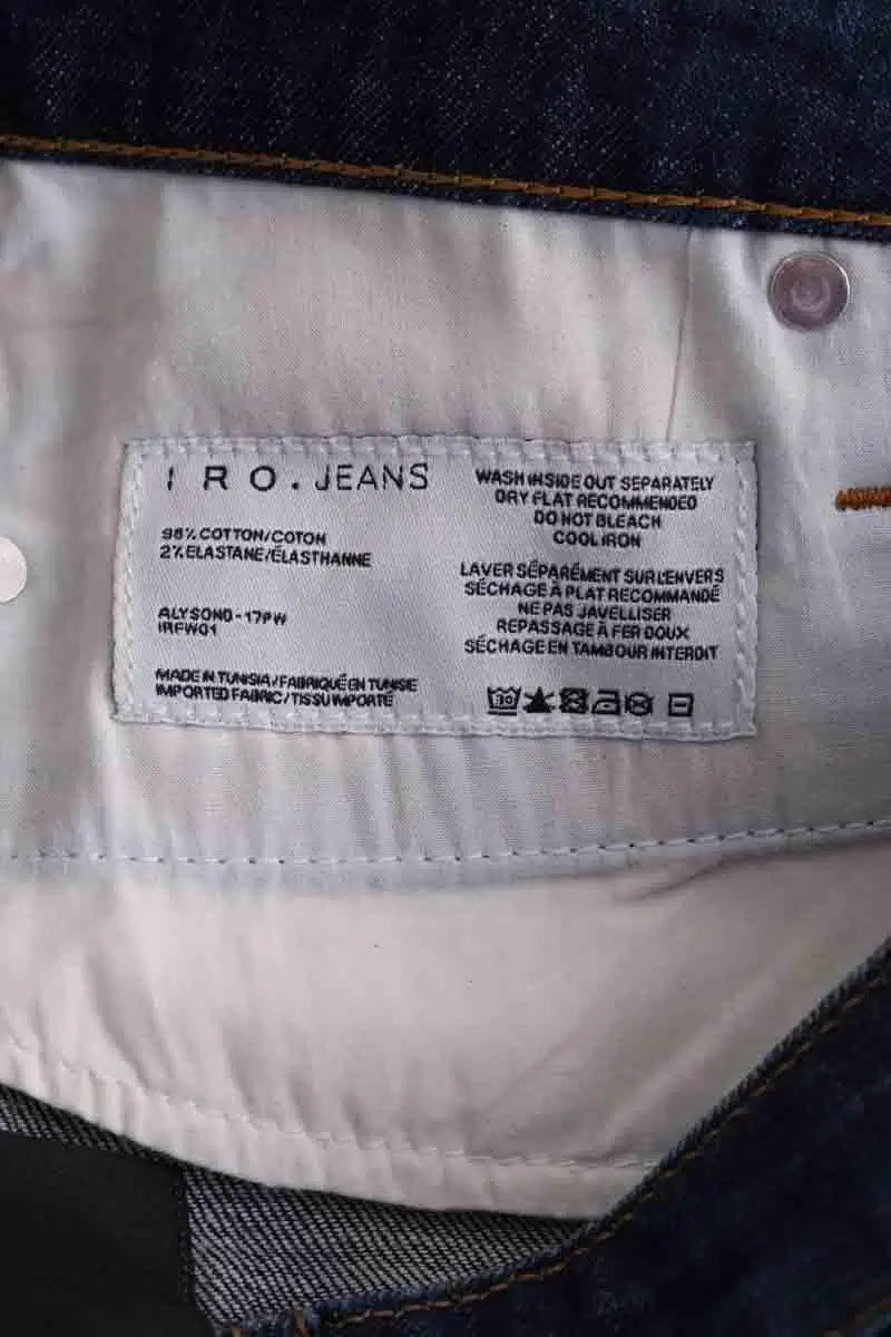 Jean droit Iro Bleu en Coton