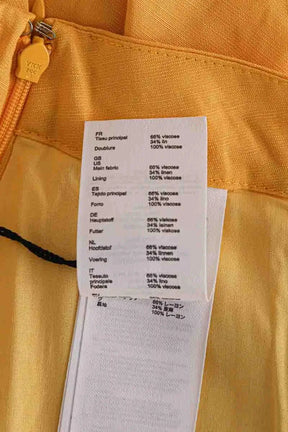 Jupe Claudie Pierlot Jaune en Viscose