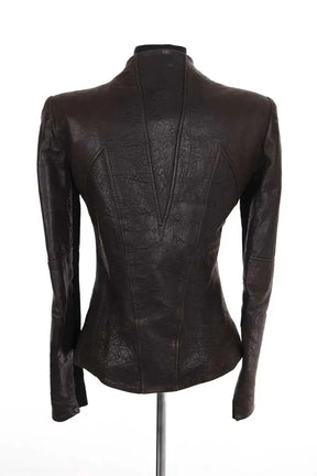 Veste Helmut Lang Marron en Cuir