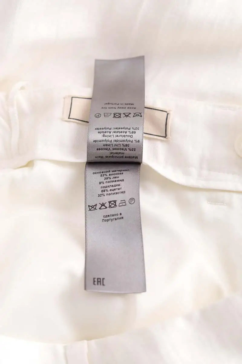 Pantalon Zadig & Voltaire Pistol tailleur lin Blanc en Lin