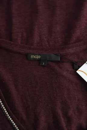 T-shirts Maje  Bordeaux