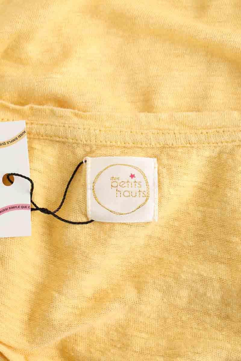 T-shirt Des Petits Hauts  Jaune