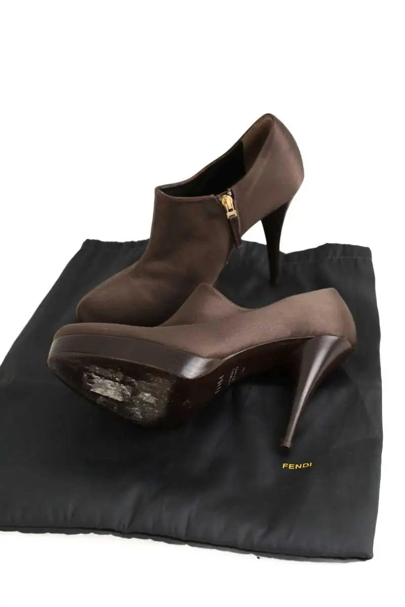 Boots Fendi  Marron