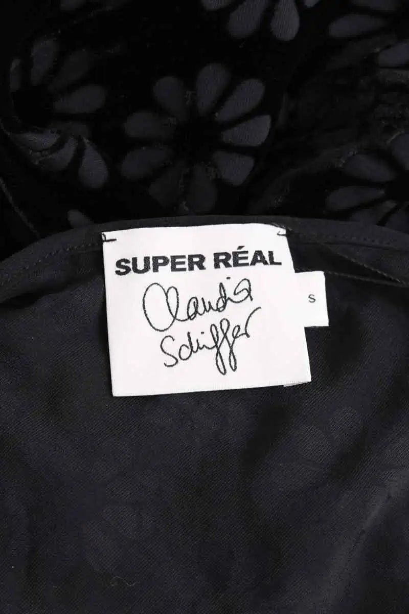 Robe Réalisation Noir en Synthétique