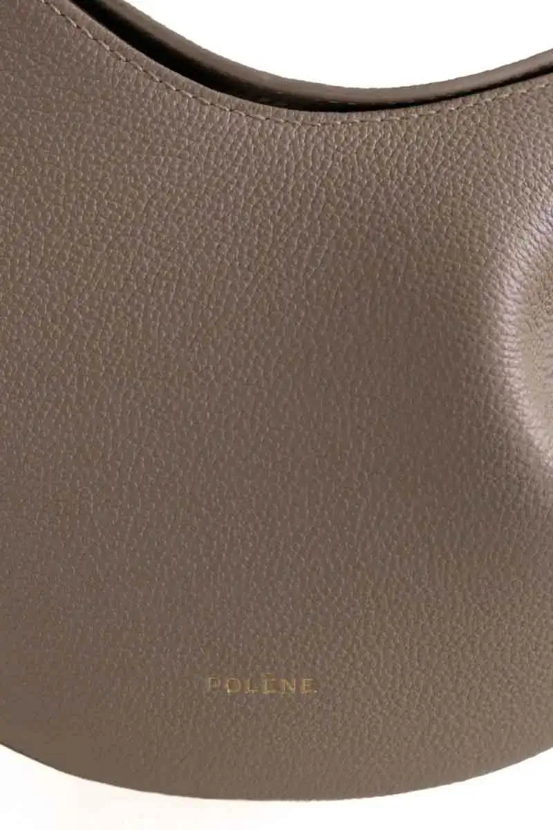 Sac à bandoulière Polène Tonca Gris en Cuir