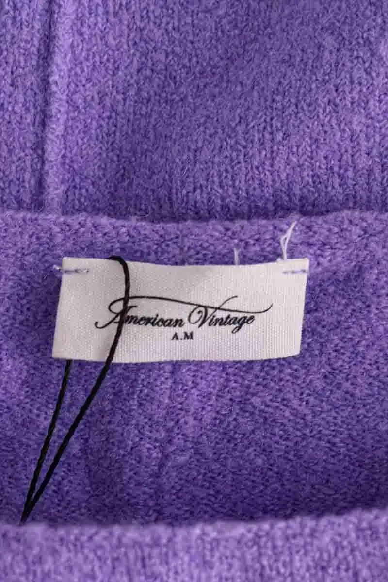 Pull American Vintage Violet en Synthétique