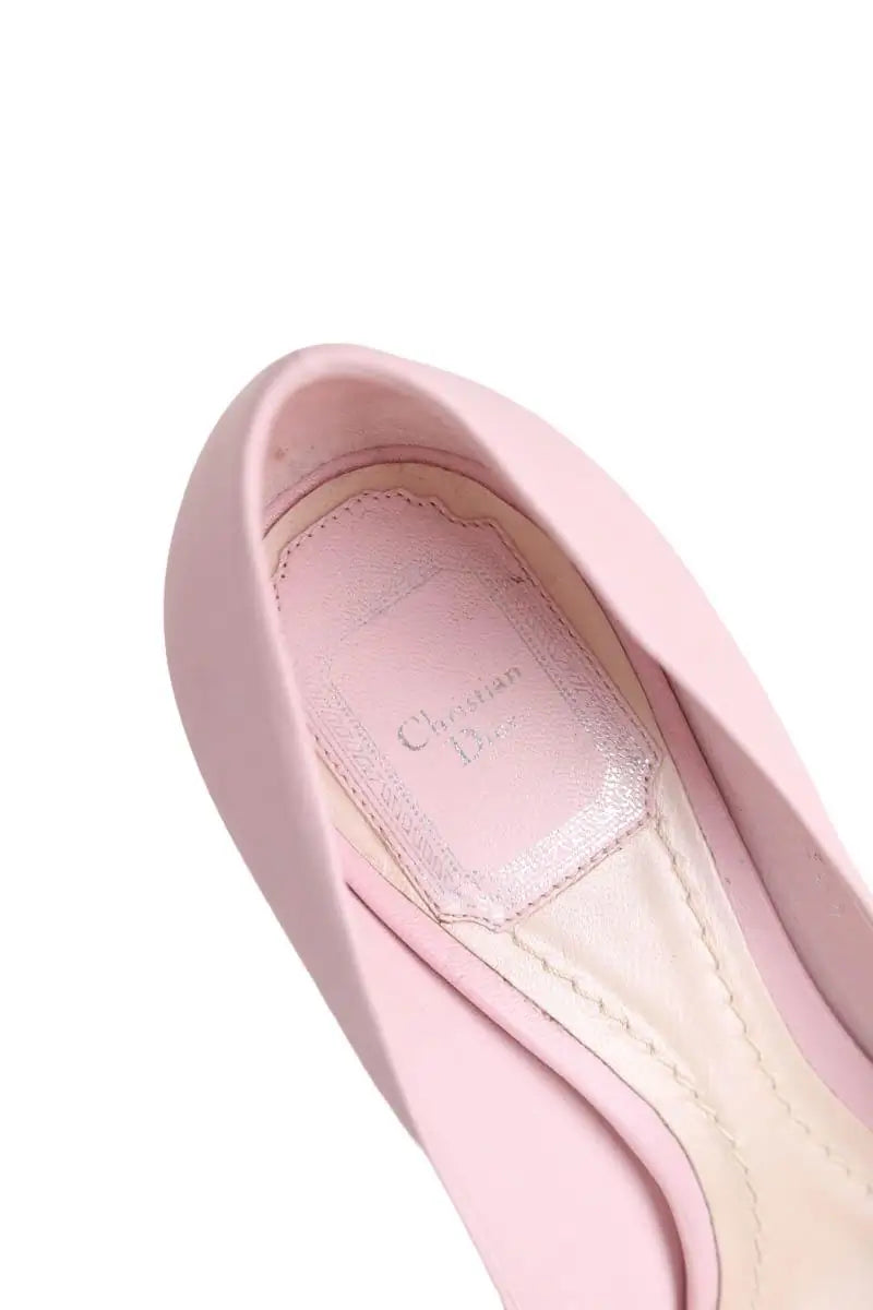 Talons Dior Rose en Cuir