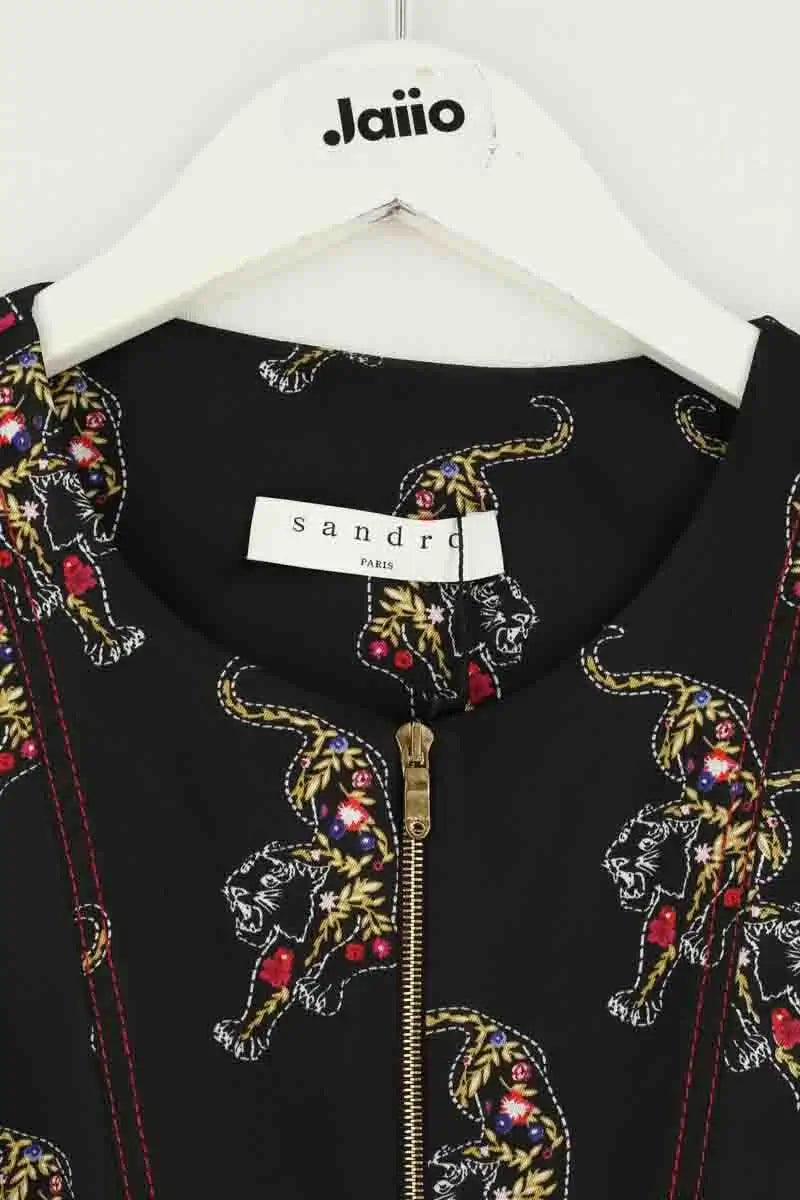Robe Sandro Noir en Synthétique