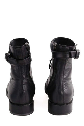 Boots à lacets Lanvin Noir en Cuir