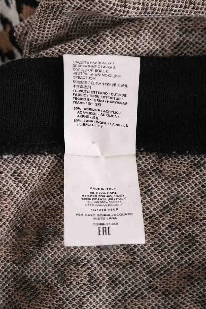 Jupe Pinko Noir en Laine