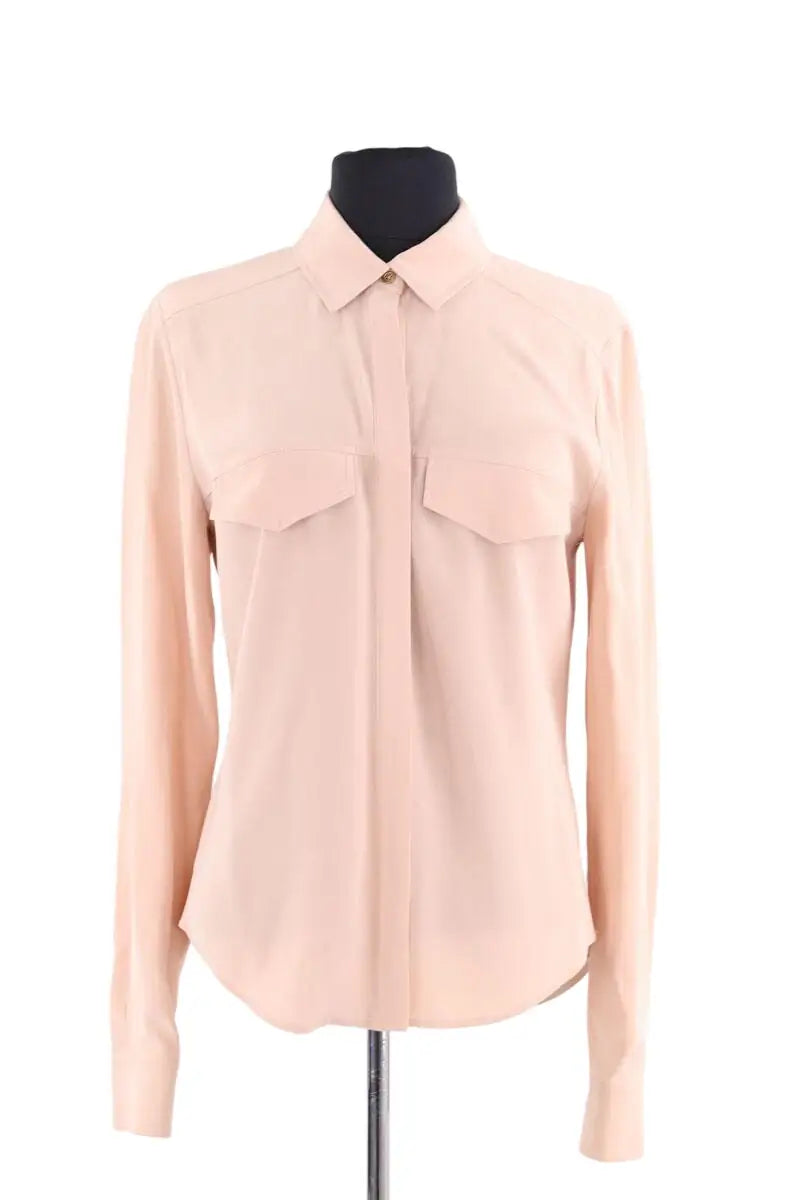 Chemise Joseph Rose en Soie, taille M - Seconde Main