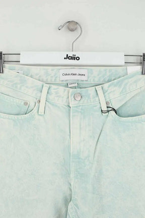 Jean droit Calvin Klein Bleu en Coton