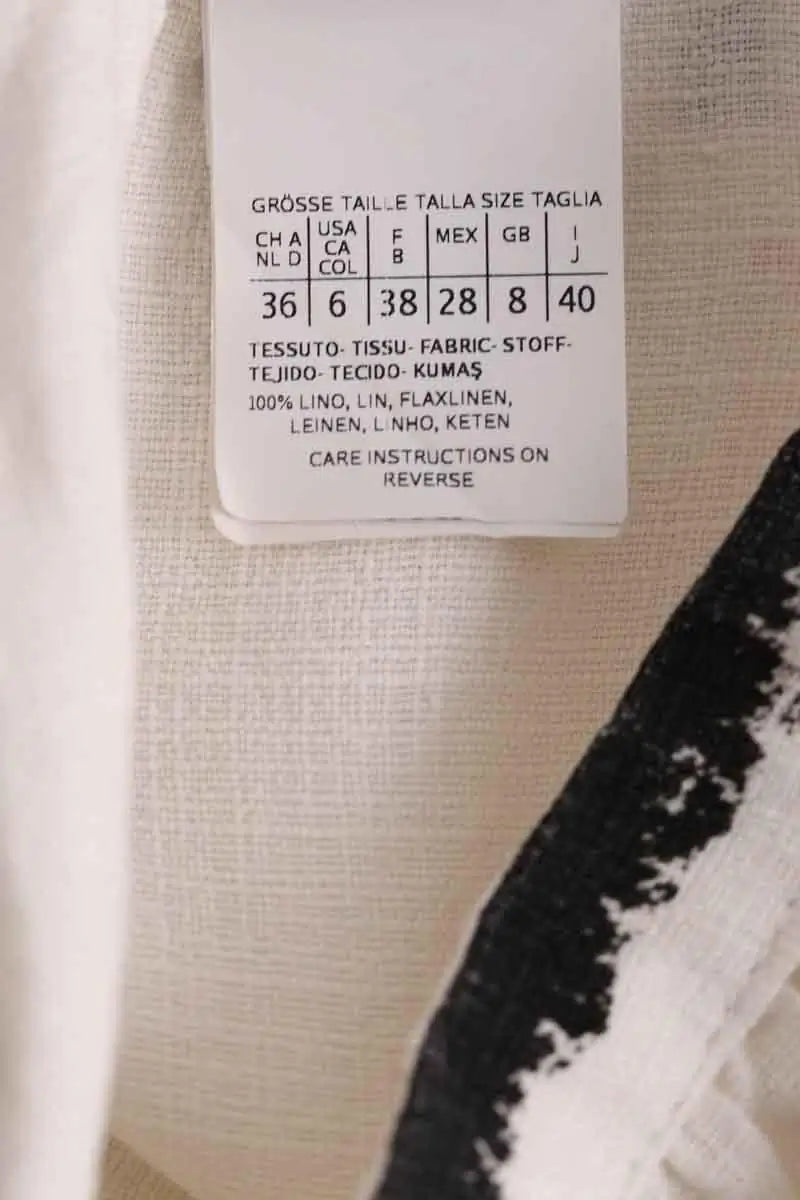 Jupe Max Mara Blanc en Lin