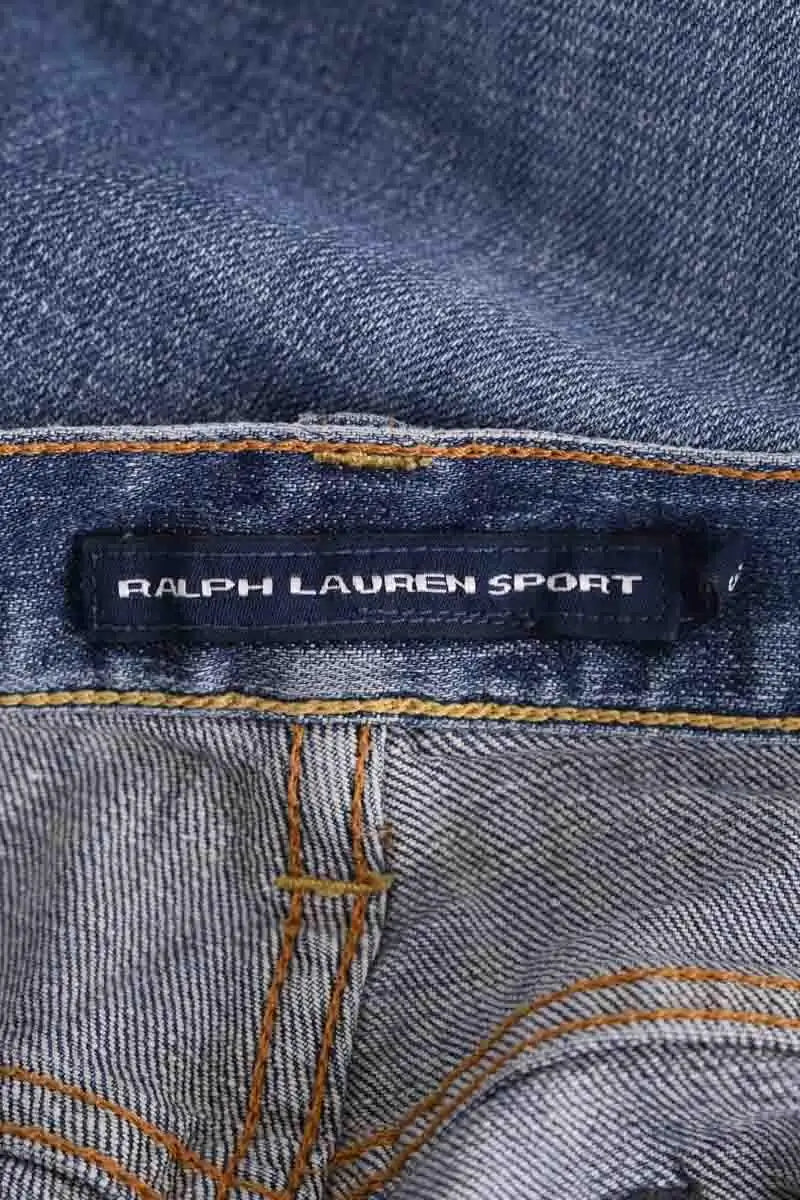 Jean droit Ralph Lauren Bleu en Coton