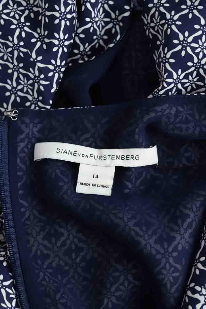 Mi-longueur Diane Von Furstenberg  Bleu