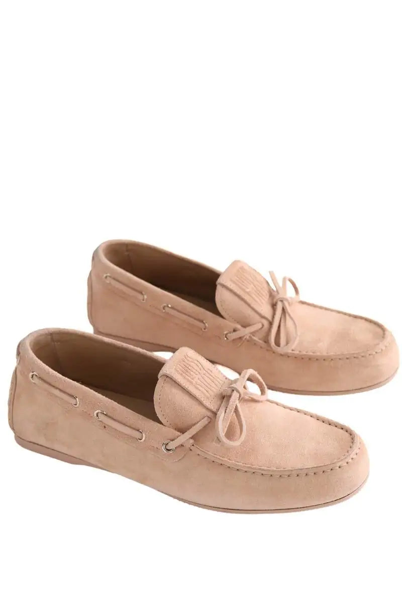Mocassins Dior Miss Dior Stree Beige en Daim