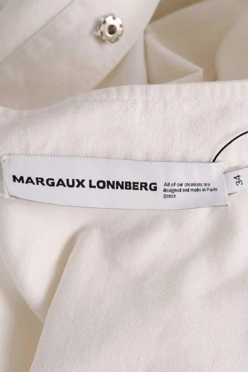 Robe Margaux Lonnberg Blanc en Coton
