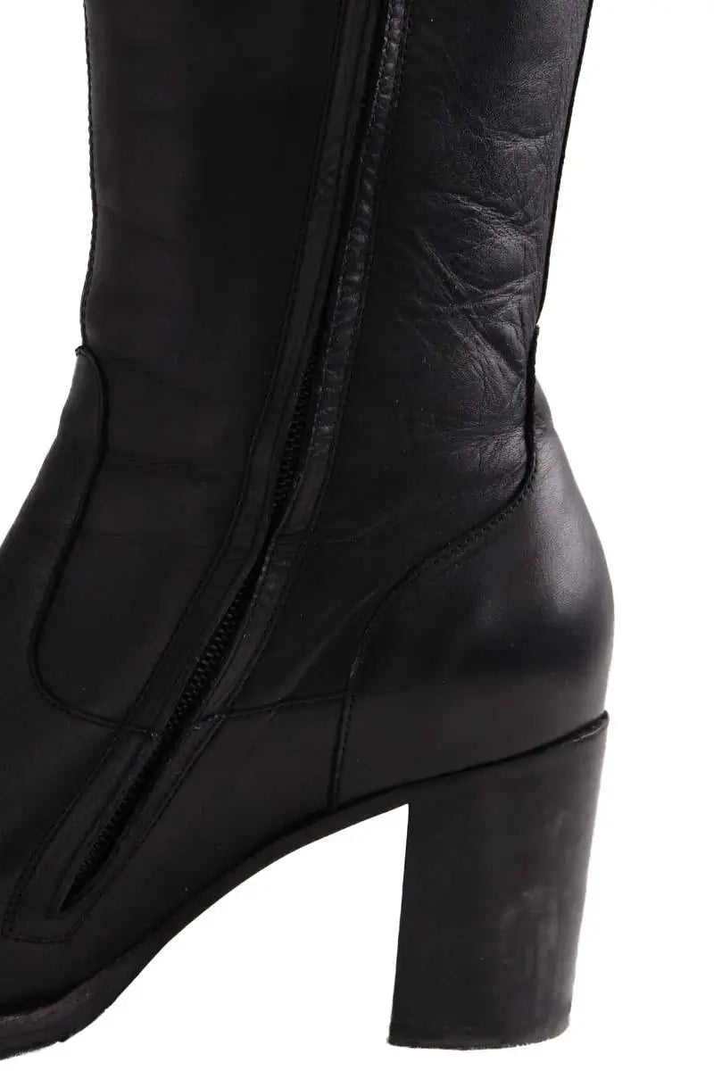 Bottes Free Lance Noir en Cuir